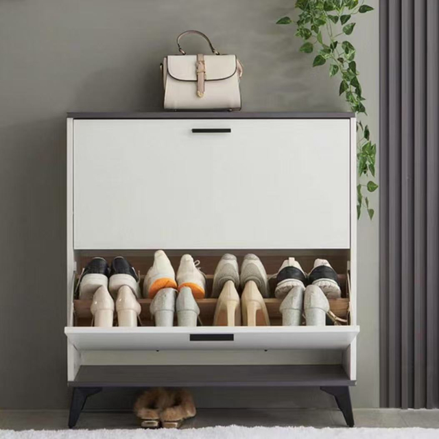 Современная простая деревянная деревянная гостиная спальня двойная дверная обувь 